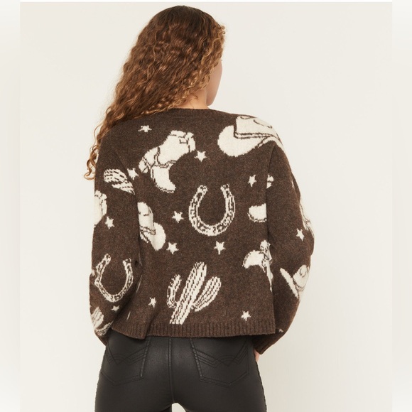 Idyllwind Saddleridge Western Conversation Print Sweater - Picture 4 of 9